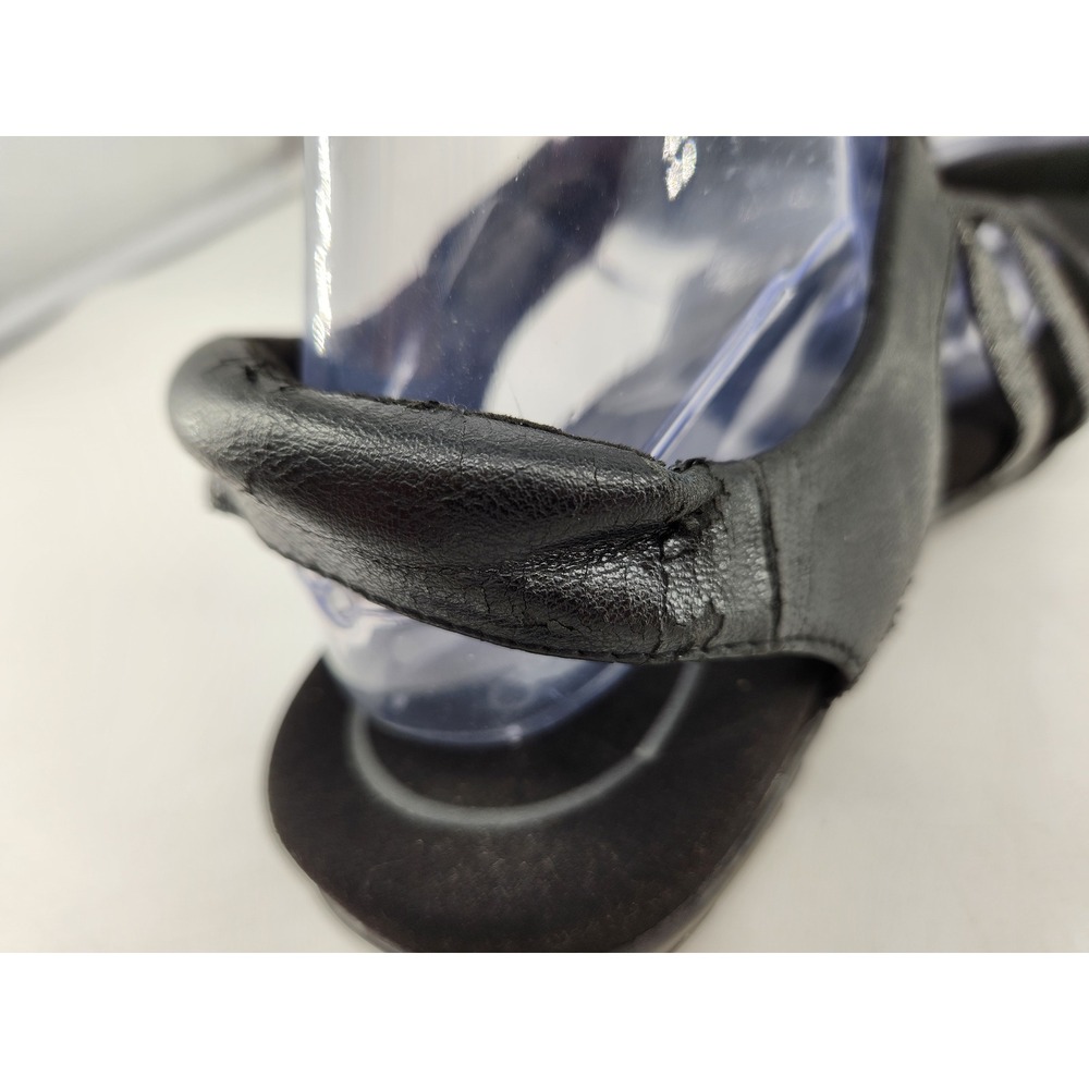 Aetrex Jess Strap Sandals Womens 9-9.5 Black Metallic Strappy Comfort SE210W - Picture 16 of 16